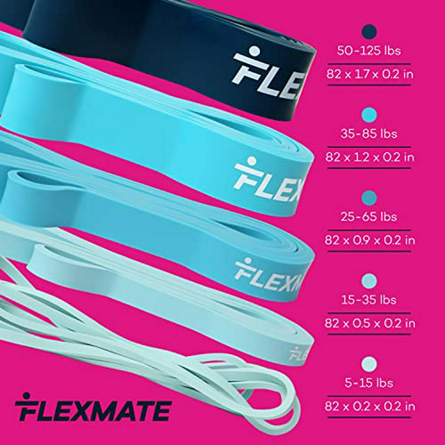 Bandas De Resistencia Flexmate - Set De 5 Niveles De Resiste