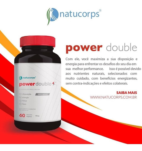 Power Double Natucorps Ação Energizante