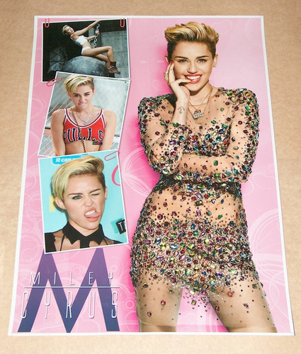 Poster Afiche Miley Cyrus Como Nuevo! Hanna Montanna P78