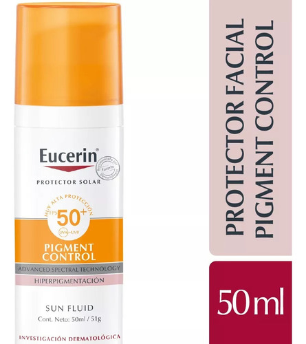 Eucerin Pigment Control Protector Solar Fps50 Fluído 50ml