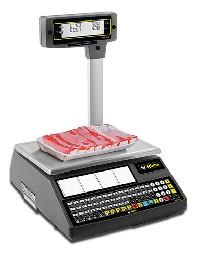 Báscula comercial digital Rhino BAET-30 30kg con mástil 127V 34 cm x 26 cm