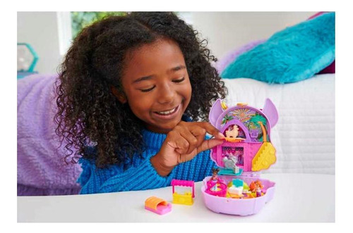 Muñeca Conjunto Polly Pocket Aventura De Campamento Llama