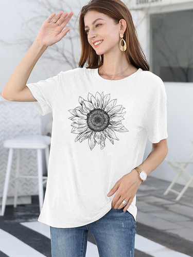 Camiseta De Moda Para Mujer, Calidad Sudadera Playera Mujer