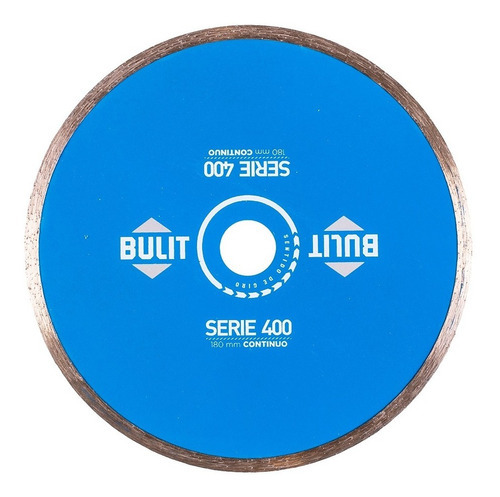 Disco Diamantado Bulit Para Amoladora S400 Continuo 180mm Color Azul marino