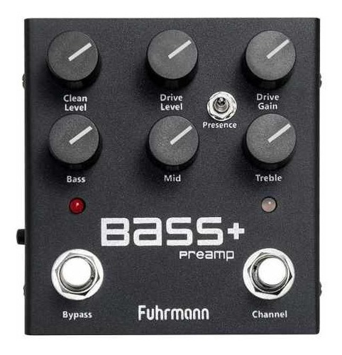 Pedal Fuhrmann Bass+ Contra Baixo Ba01 Pre Amp /drive