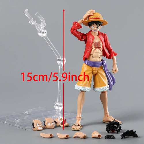 Figura De Anime Shf One Piece Monkey D. Luffy, Modelo Articu