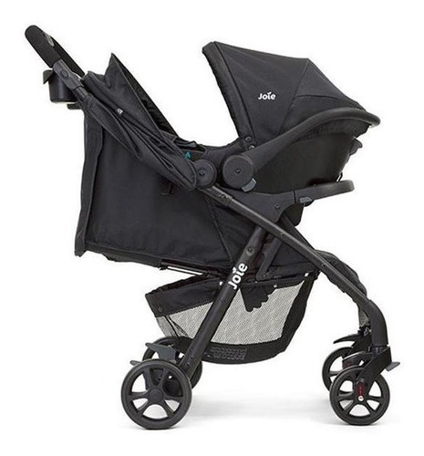 Cochecito de paseo Joie Muze travel system coal con chasis color negro