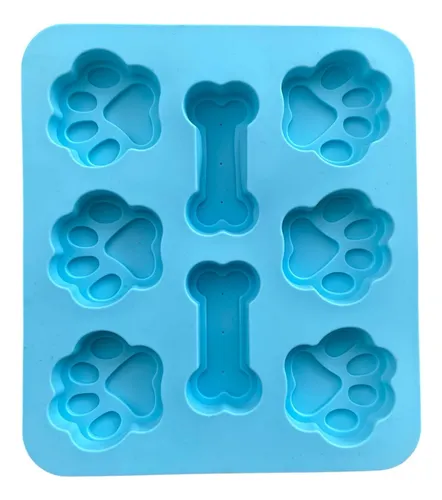 Molde De Silicona Antiadherente Huellitas X8 Ranuras
