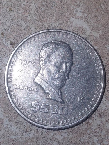 Moneda De 500 De Madero 1987