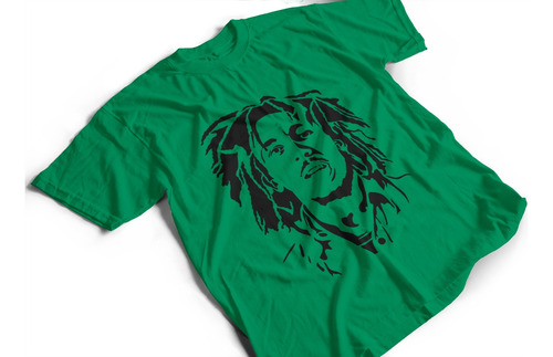 Camiseta Algodón Para Adulto Con Estampado De Bob Marley