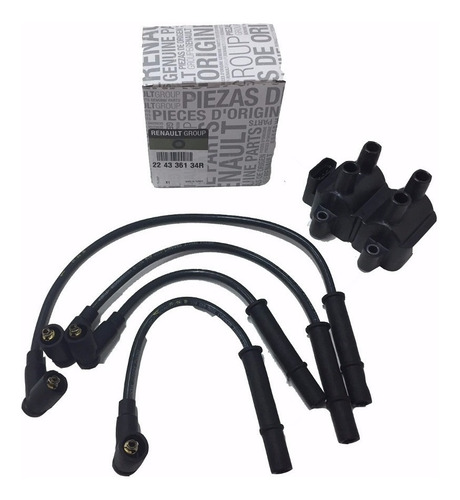 Kit Bobina Y Cables Encendido Renault Megane Motor 1.6 8v