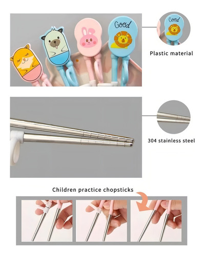 Pauzinhos chineses aprendendo design de desenhos animados para crianças