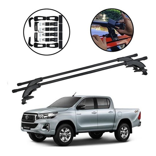 Barras Porta Equipaje Para Toyota Hilux Doble Cabina