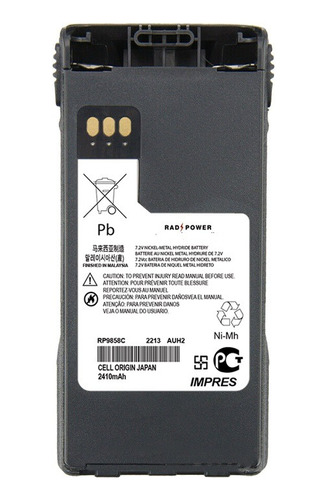 Bateria Rad Power Para Radios Motorola Xts Xts1500 Ntn9858c 