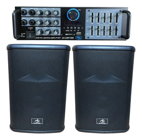 comprar Amplificador Audio Sound Y Cabinas De 8 Pulgadas Pasivas