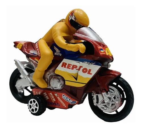 Moto A Friccion Con Piloto En Bolsa 12 Cm 360279