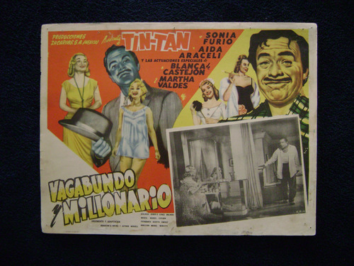 Vagabundo A Millonario Tin Tan Cartel Poster 9.1.23