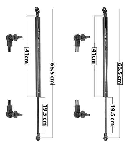 (2) Amortiguadores 5a Puerta Dodge Grand Voyager 1991-1995