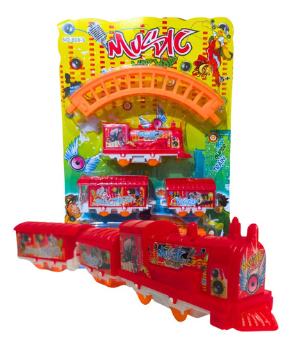 Trenzinho De Brinquedo Com Pista Locomotiva À Pilha Vagão