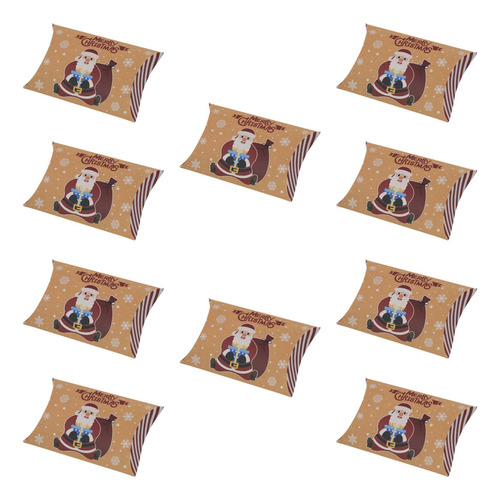2 X 10 Cajas De Caramelos Navideños, Cajas De Almohada De