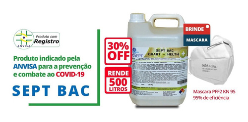 Quaternário De Amônio De 5ª Geração - Elimina Vírus E Bactér