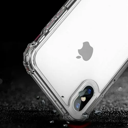 Carcasa Para iPhone X O iPhone XS Transparente + Mica Vidrio
