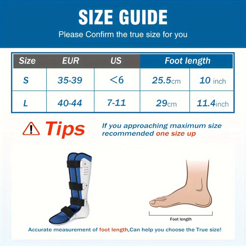 Bota Inmovilizadora De Tobilo Ajustable Protector De Pie