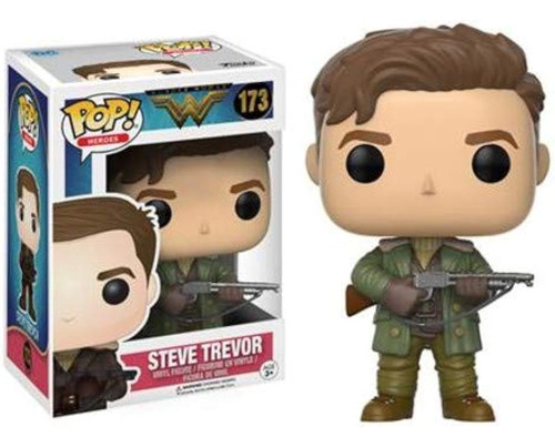 Funko Pop Movies Dc Wonder Woman Película Steve Trevor Actio