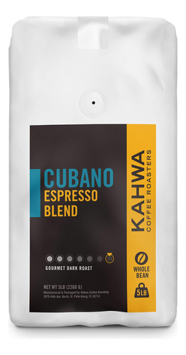 Kahwa - Granos De Café Cubano, Mezcla De Café Cubano Tost.