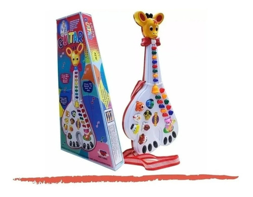 Guitarra Infantil Girafa Com Vários Sons De Animais Promoção