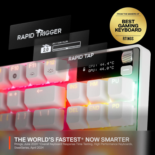 Teclado Steelseries Apex Pro, Tkl, Gen 3, Omnipoint 3.0 B...