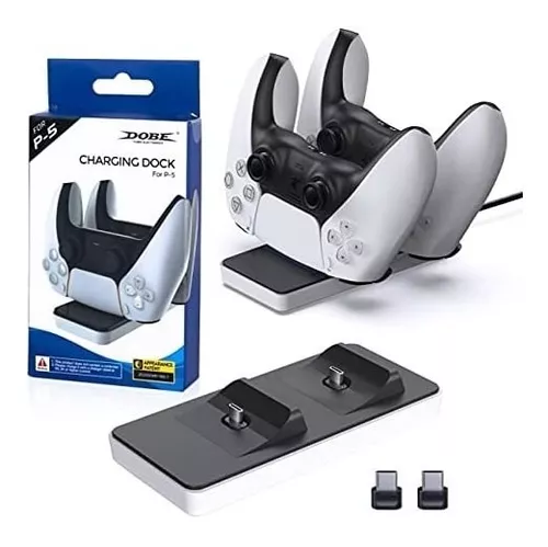  BEJOY Cargador remoto inalámbrico para controlador PS5  Dualsense, reemplazo de batería recargable de 1500 mAh, alta capacidad,  carga rápida, batería externa con cable de carga USB : Videojuegos