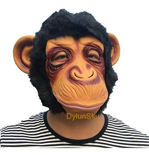 Dylunsky Chimpancé Máscara Animal Orangután Látex Máscara Má