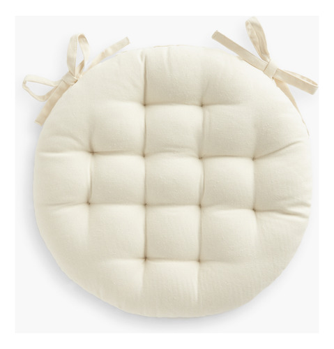 Cojin De Silla Algodón Gavema Diam 40 Beige Calma House