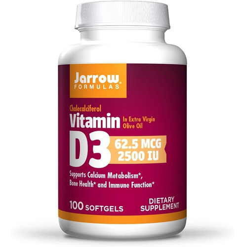 Vitamina D3 2500iu 62mcg 100 Cp - Unidad a $1679