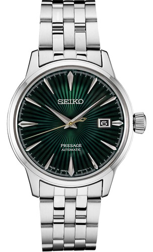 Seiko Nuevo Presage Automático Verde Sunray Dial Reloj De Ac