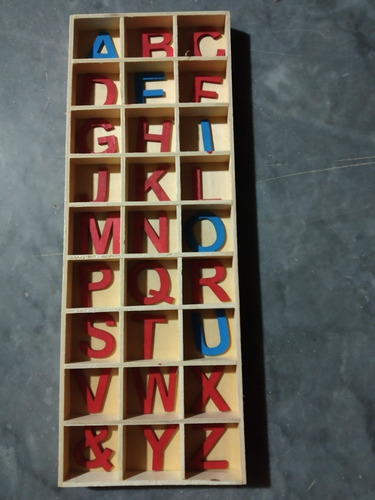 Letras Montessori 