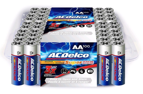 Pilas Aa / Baterías Aa Acdelco Paquete De 100 Unidades