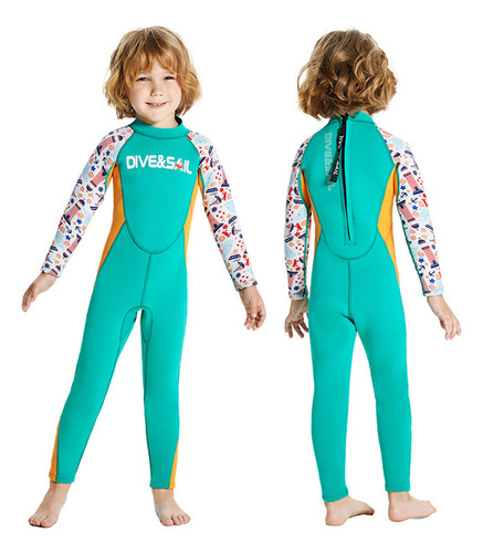 Axw Traje De Neopreno Para Niños, Ropa De Playa, Manga Larga