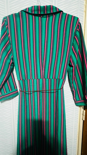 Kimono Camisa Vestido Largo Verde