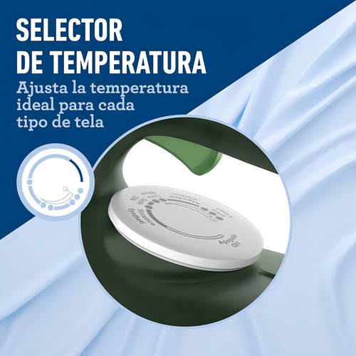 Plancha Vapor 80g/min Suela Anti-adherente Oster Verde Claro