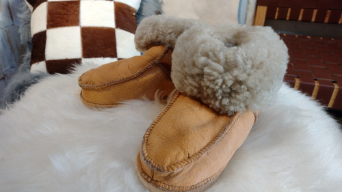 Pantuflas Cuero De Oveja