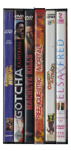 Dvds En Español, 6pzas (machete Kills, Juventud Inquieta. .) (Usado)
