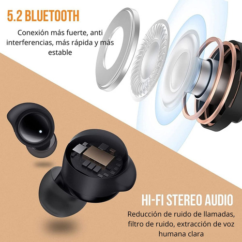 Auriculares Buds A3 - Inalámbricos Negro