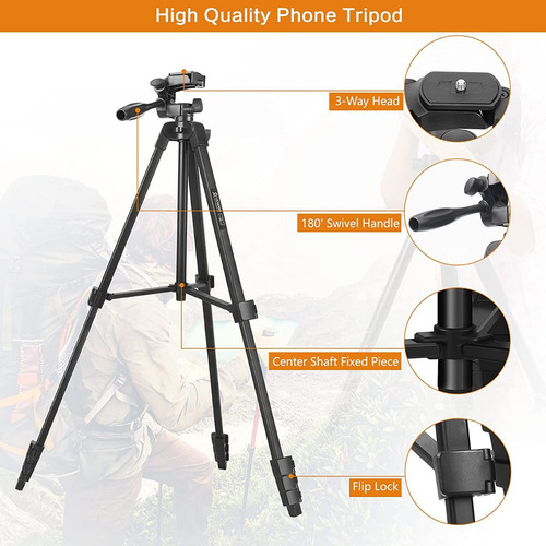 Imagen 3 de 10 de Tripode Profesional Neewer 137 Cm Para Camaras Con Control