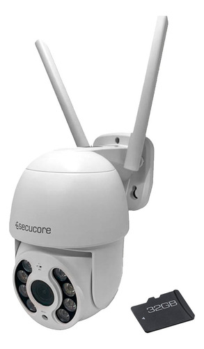 Camara Cctv Ip Wifi Movimiento Graba En La Nube Y Sd Audio Color Blanco