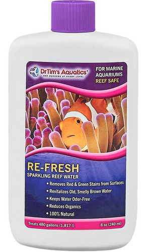 Condicionador De Água Re-fresh Reef-pure 240ml Dr Tim's