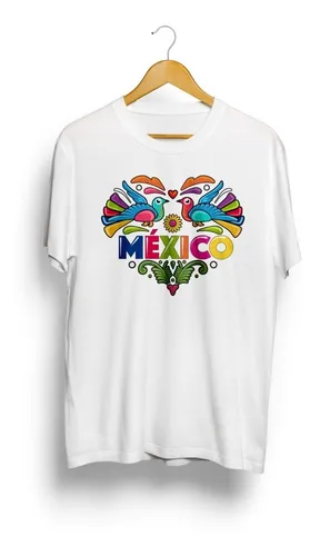 Playera Camiseta M xico Coraz n Colores 16 De Septiembre