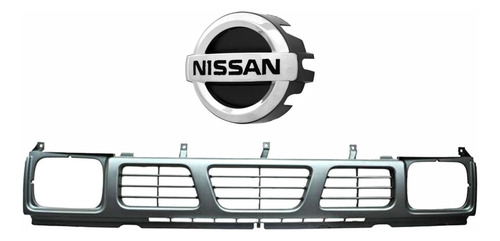 Kit Parrilla Nissan D-21 Gris Con Emblema  1994 Al 2008