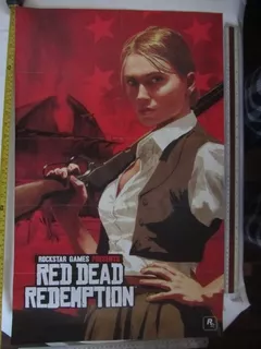 Poster Oficial Gigante Rockstar Red Dead Redemption Mapa